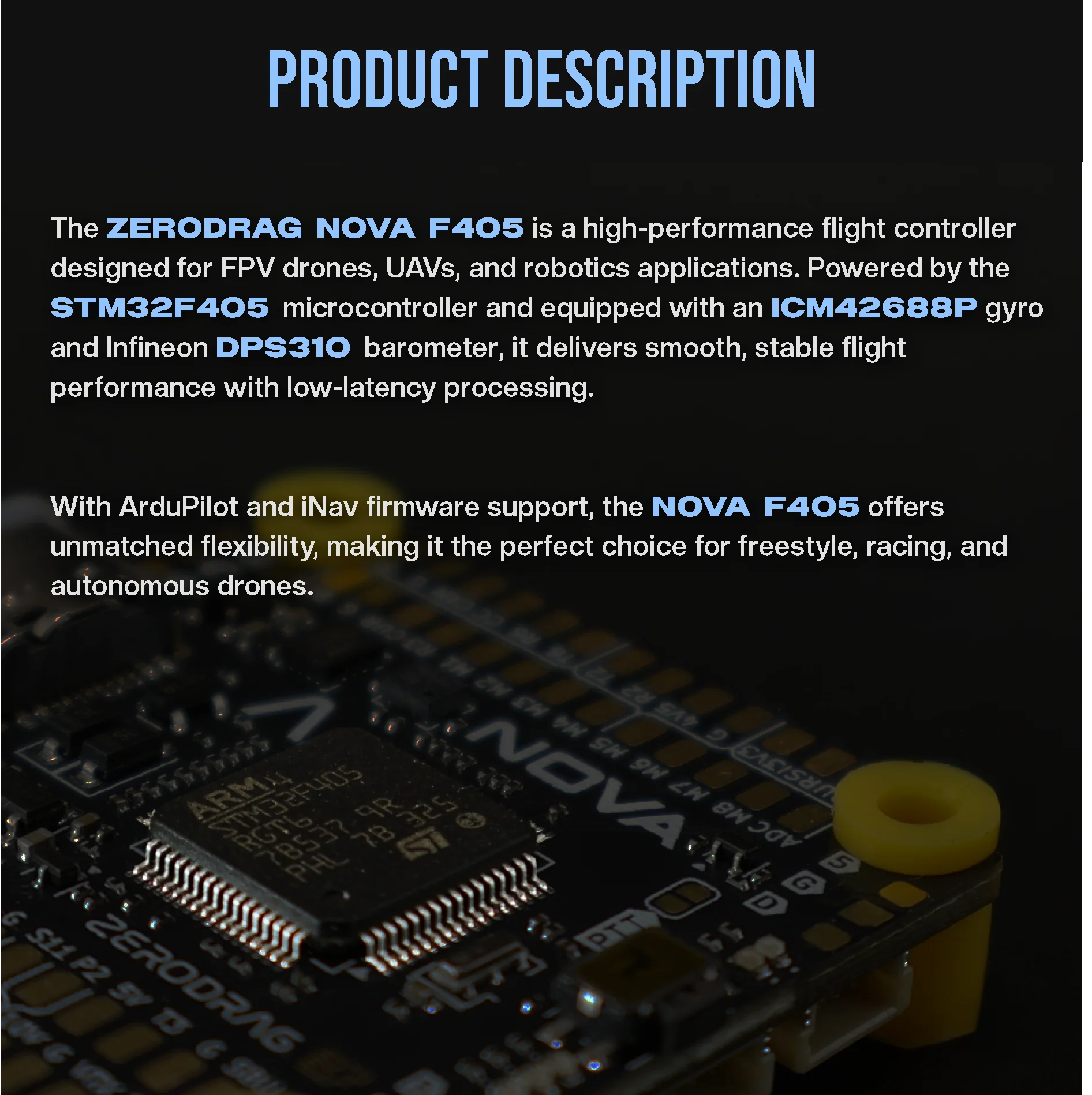 Zerodrag Nova F4 Flight Controller