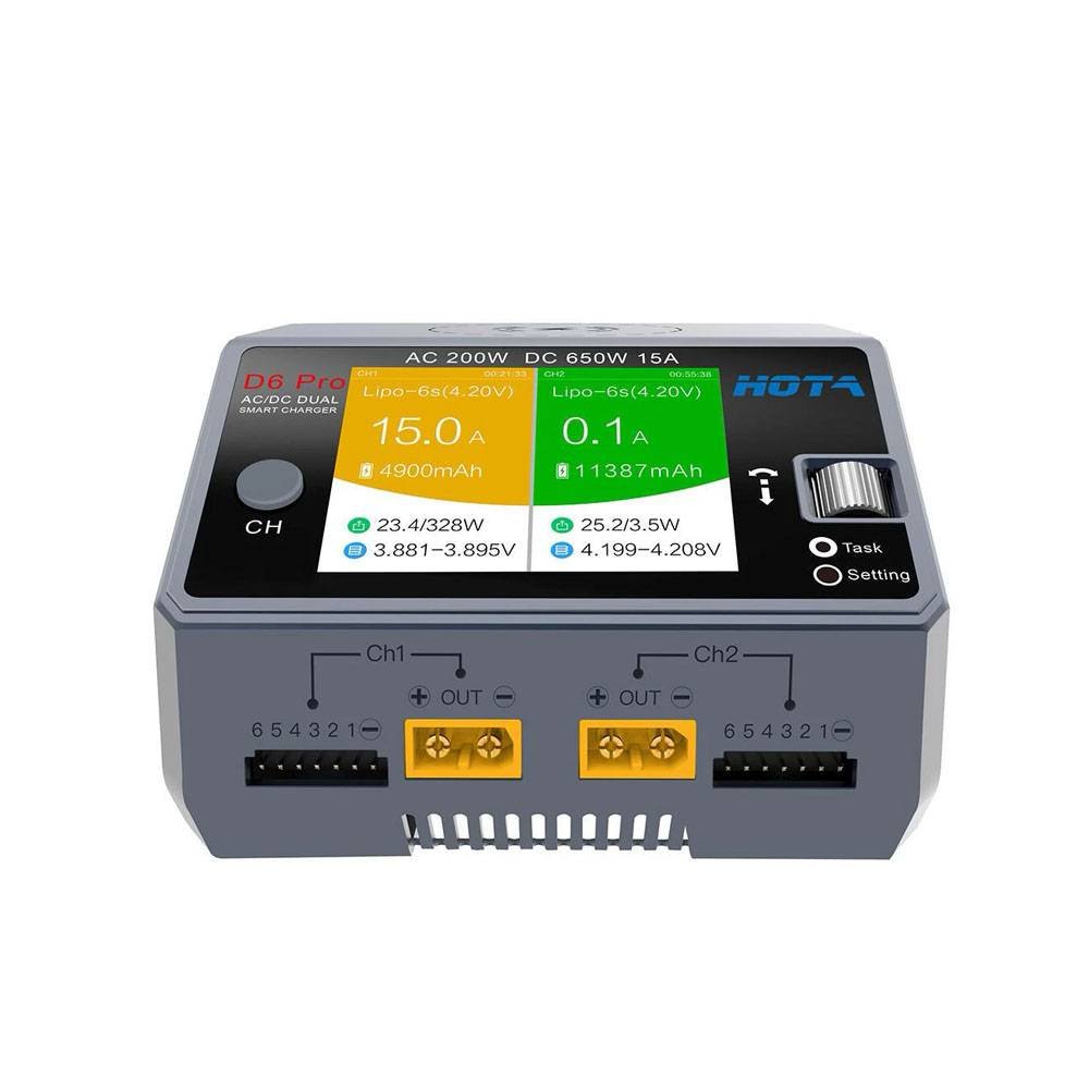 HOTA D6 Pro 325W,   1-6S Dual Channel AC/DC,   Wireless Charging - Image 4