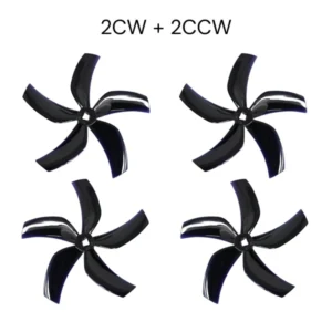 Gemfan D90 Ducted 5 Blade Propellers 2mm M5 Black