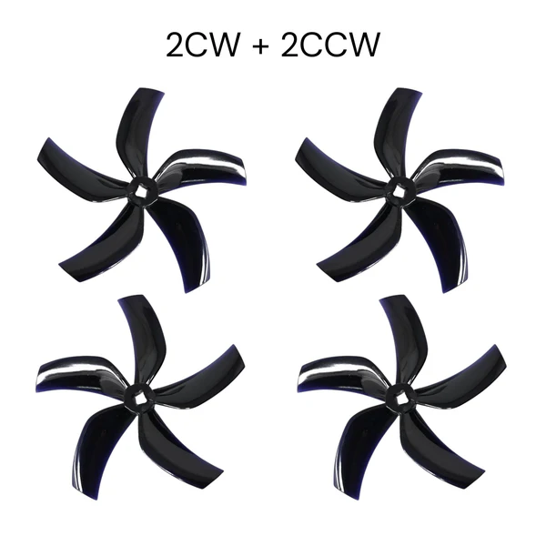 Gemfan D90 Ducted 5 Blade Propellers 2mm M5 Black